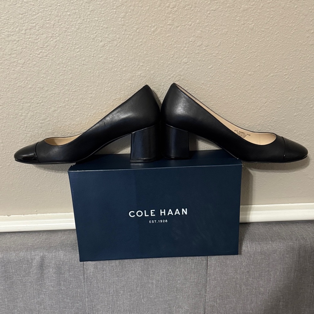 Cole Haan Black Leather Heels